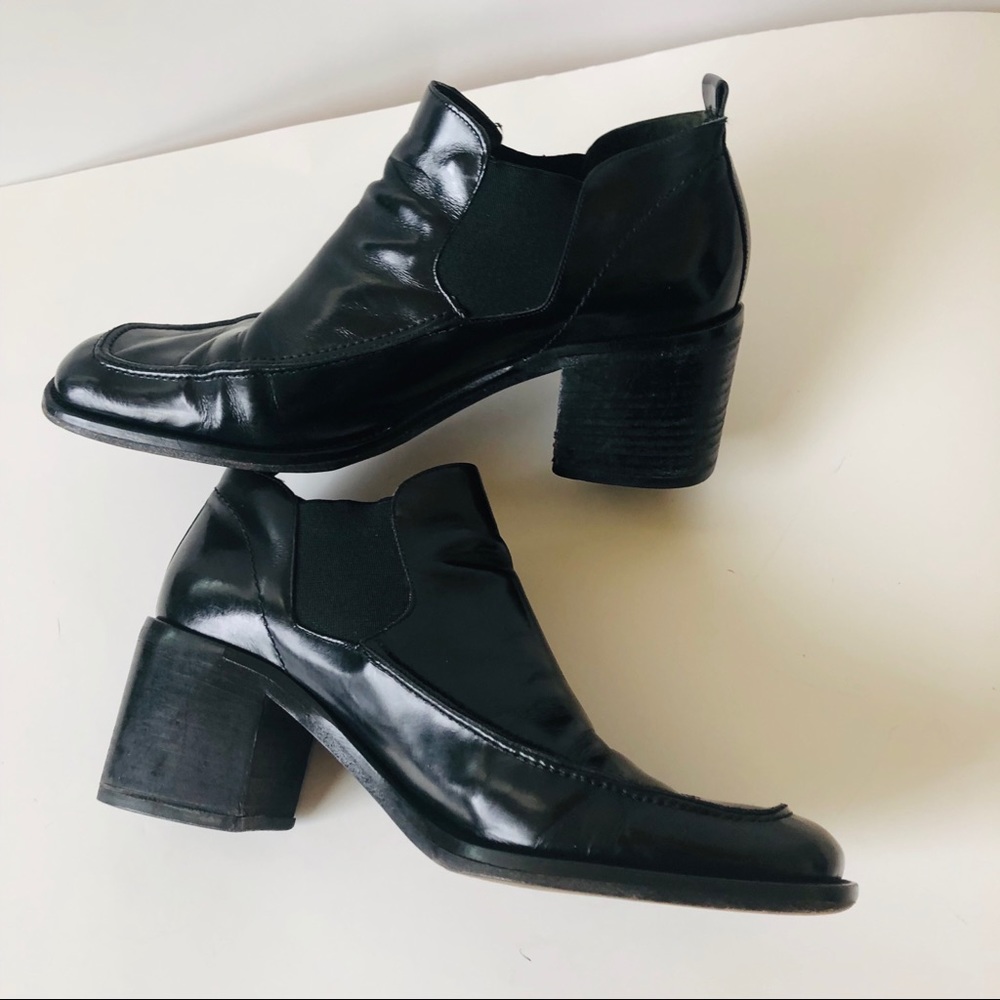 Via Spiga Neiman Marcus Patent Leather Booties Made in Italy #parisfashionweek